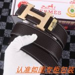 男士腰带：爱马仕··原单· 男士皮带：百分百头层牛皮，保证真皮。24K纯钢扣双面可用专柜同等质量， 送人自用首选 包装： 请认准如图专柜包装，赠