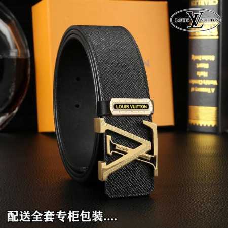 高端品質，實物拍攝 批p 配全套包裝 品牌：Lv海外原單 扣頭材質：雙色純鋼扣 帶身材質正面：38Mm寬度採用雙面進口頭層牛皮腰 - 点击图像关闭