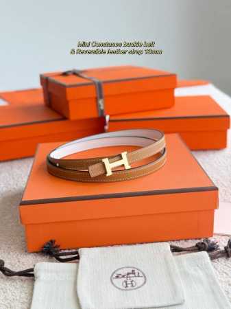 --精品 Mini Constance 精品精钢五金带钢印搭配进口Epsom皮 宽度13Mm Hermes女款腰带以其精湛工艺高品质材料和经典设计备受推崇 是女 - 点击图像关闭