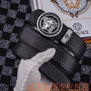 品名：范思哲 原单 材料：百分百头层牛皮，保证真皮。专柜原单品质、做工精细，送人自用首选 包装： 请认准如图专柜包装，赠送打孔器，银联发票，宽度3.8CM