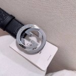 特 Gucci专柜同款 进口牛皮g家专用进口底衬里 搭配纯铜五金带扣，纯进口机械车线，工艺精细宽度40Mm