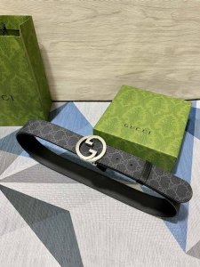 古奇 原单40Mm 带身采用进口面胶，进口硅胶底 原厂定制 新款专用，扣头采用精品纯铜扣，正品开版。专营专柜款！