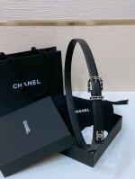 chanel Cc 小牛皮、经典针扣 链条Logo金属 手感柔软 细腻2.0Cm精品