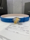 特 宽度4.0Cm Versace 范思哲 此款柔软的皮带饰有金、银双色3D美杜莎腰带扣，可搭配正装或休闲牛仔装。
