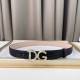 D&G 腰带新款 精工铜制五金扣 原版蜥蜴纹牛皮 手感超级细腻 宽度3.0Cm