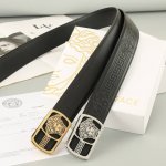 特 范思哲 头层牛皮 宽3.8Cm 官网同步，不锈钢金属标识，适合商务低调人士！平滑扣款式