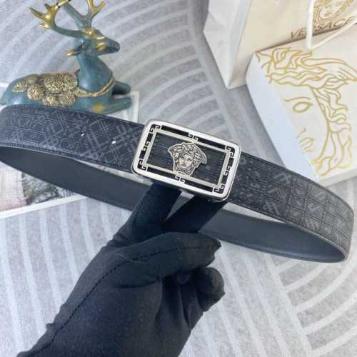 范思哲 特种皮腰带系列 ，原厂五金精品不锈钢扣，手感柔软舒适 宽3.8Cm。P210