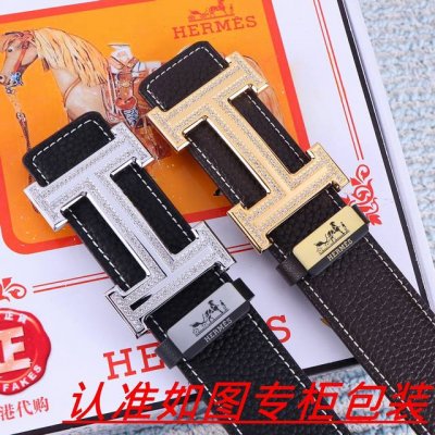 品名：爱马仕...原单 材料：百分百头层牛皮，保证真皮。24K纯钢扣双面可用专柜同等质量， 送人自用首选 包装： 请认准如图专柜包装，赠送打孔器，银联发票，宽度