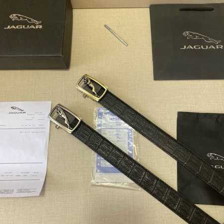 品牌：捷豹Jaguar 等级：原单私货.定制头层牛皮.专柜售、堪比正品！油边精致 电脑车线 手感柔软.实物拍摄无修饰 上身效果超好、长度可裁剪.配专柜全套包装. - 点击图像关闭