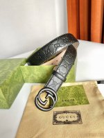 特 Gucci 古奇 Signature腰带 热压大花3.8宽度触感厚实，印花图案清晰分明