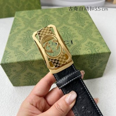 特 品牌： 古夺 新款进口小牛皮，手感细腻柔软。搭配纯钢自动精品钢扣，男士必备！宽度：3.5cm