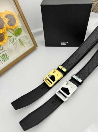 品名：万宝龙 Montblanc 自动带 材质：原单牛皮腰带 百分百头层牛皮腰带保证真皮，24K纯钢扣，专柜原单品质、做工精细，时尚大牌，送人自用首选 包装： - 点击图像关闭