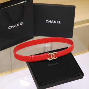 chanel 24C 麦穗 星星 与 水钻白 Logo搭扣 黄铜金属平纹牛皮腰带 手感柔软 细腻 3.0Cm 码数75- -