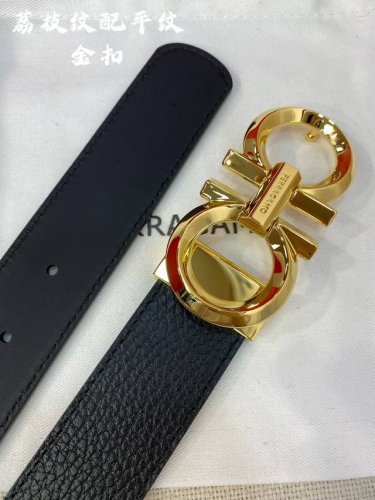 特 Ferragamo 菲拉格慕 宽度:3.5Cm 带身双面进口小牛皮 支持芯片扫码 长度可自行裁剪 让你体验专柜般的感觉 经典款升级版更深层体验 360度无死