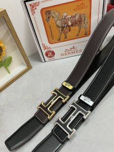 品名：爱马仕.Hermès 原单 材质：原单牛皮腰带 百分百头层牛皮腰带保证真皮，24K纯钢扣，专柜原单品质、做工精细，时尚大牌，送人自用首选 包装： 请认准如