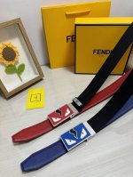 品名：芬迪 Fendi 原单 材质：原单牛皮腰带 百分百头层牛皮腰带保证真皮，24K纯钢扣，专柜原单品质、做工精细，时尚大牌，送人自用首选 包装： 请认准如图专