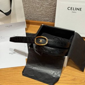 凯旋门家新款Alix 中号25毫米双面腰带 这款采用牛皮革，金属饰面，可拆卸椭圆形搭扣，双面腰带，Triomphe双面饰钉. 宽度：25毫米