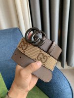 Gucci 古奇官网新款大g布 正品规格 4.0Cm原版品质头层小牛皮搭配进口底