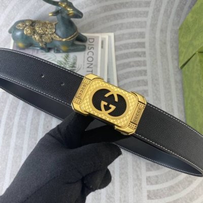 古奇 特种皮腰带系列 ，原厂五金精品不锈钢扣，手感柔软舒适 宽3.8Cm。