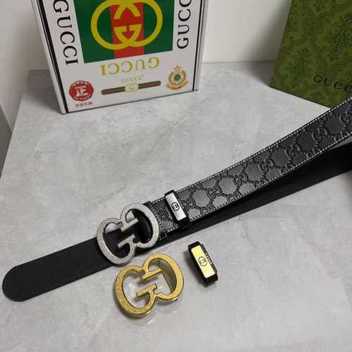品名：古奇.Gu...Ci 原单 材质：原单牛皮腰带 专柜原单品质、做工精细，时尚大牌，送人自用首选 包装： 请认准如图专柜包装赠送打孔器手提袋专柜礼盒宽度3.