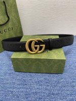 Gucci 经典款进口原厂印花面 搭配原版皮底 精品钢扣 宽4.0 Cm 经典永不过时款 潮流大方 时尚百搭
