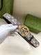 宽度4.0Cm Gucci 蜜蜂图案是gucci动物王国中的标志性元素之一，在这款配饰中焕新演绎为卡通风格设计。这款腰带融合了经典蜜蜂元素和双g图案，突显品牌悠