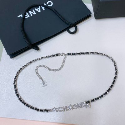 Chanel 24腰链 珍珠 与 水钻 溜冰鞋点缀 别致新颖 黄铜材质 均码总长95Cm