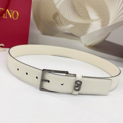 3.4Cm 华伦天奴腰带，双面头层牛皮皮料，长度：.75.80.85.90.95.100.105欧，铜五金针扣原版开模定制庆祝]