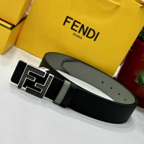 Fendl 芬迪 宽40Mm双面原版小牛皮 搭配单钌钯电镀扣 完美的手感.油边 出众的设计.风格 高贵奢华 时尚大方 高清实拍 货真价实 品质保证 双面用 Dd