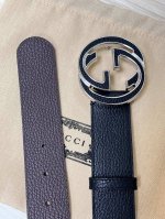 宽小牛皮经典，专柜新版Logo，原版进小皮底，精品双G贴皮铜扣 高端品质，实物实拍。