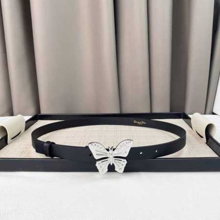 Dior 24早春新款 C D搭扣黄铜小牛皮腰带 经典永存 2.0Cm - 点击图像关闭