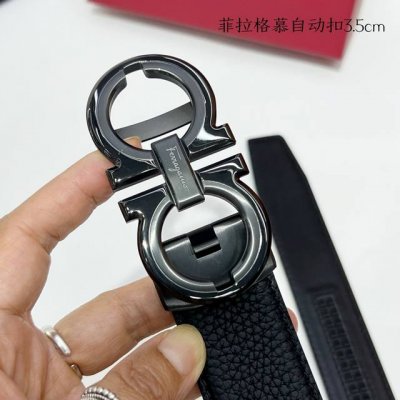 品牌： 菲拉格慕 新款进口小牛皮，手感细腻柔软。搭配纯钢自动精品钢扣，宽度：3.5Cm