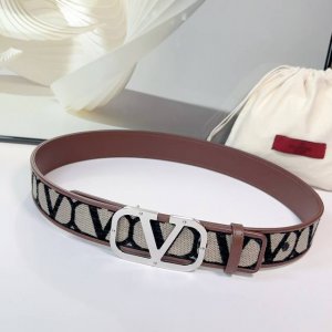特 4.0cm华伦天奴新腰带，双面头层牛皮皮料，长度：75.80.85.90.95.100.105.110欧，钢五金扣原版开模定制庆祝]