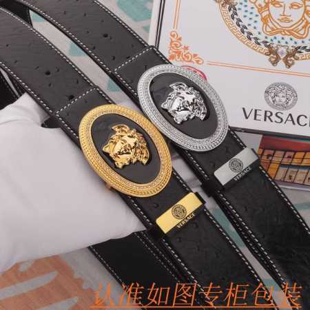 品名：范思哲 皮带原单 腰带 材料：百分百头层牛皮腰带，保证真皮皮带，专柜原单品质、做工精细，送人自用首选 包装： 请认准如图专柜包装，赠送打孔器，银联发票，宽 - 点击图像关闭
