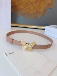 特 Dior 24早春 MéTamorphose 腰带 2.0Cm光滑牛皮革 超級火 蝴蝶搭扣系列