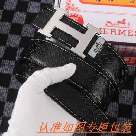 品名：爱马仕原单 材料：百分百头层牛皮，保证真皮。专柜原单品质、做工精细，送人自用首选 包装： 请认准如图专柜包装，赠送打孔器，银联发票，宽度3.8Cm - 点击图像关闭