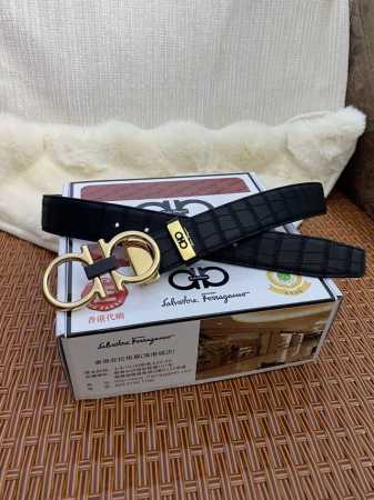 品名：菲拉格幕 原单皮带 材质：原单牛皮腰带 百分百头层牛皮腰带保证真皮，24K纯钢扣，专柜原单品质、做工精细，时尚大牌，送人自用首选 包装： 请认准如图专柜包 - 点击图像关闭