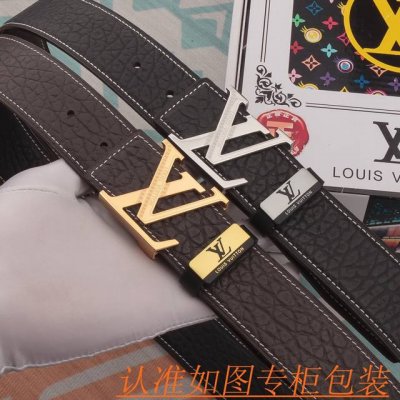 男款腰带：Lv 路易威登原单牛皮腰带 男款皮带：材质百分百头层牛皮腰带保证真皮皮带，专柜原单品质、做工精细，时尚大牌，送人自用首选包装： 请认准如图专柜包装赠送