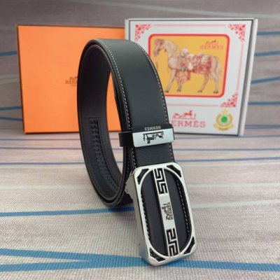 品名：爱马仕.Hermès 自动带 材质：原单牛皮腰带 百分百头层牛皮腰带保证真皮，24K纯钢扣，专柜原单品质、做工精细，时尚大牌，送人自用首选