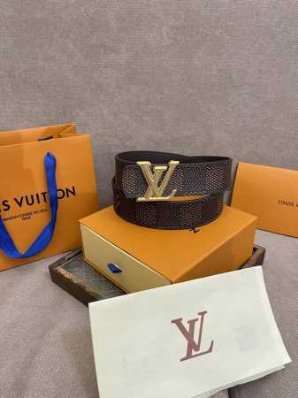 Lv.路易威登 全套包装 宽度 40Mm宽度 正品一体铸造五金钢扣 原厂皮料 双面原厂定制进口面料 可送礼自用不错选择 - 点击图像关闭