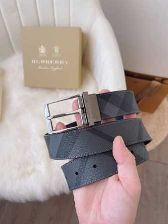 Burberry.巴宝莉 全套包装 精品旋转五金扣 宽度35Mm 搭配原版皮带 对版 款式休闲易搭配服饰 带身可双面用 - 点击图像关闭