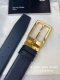 montblanc万宝龙 宽3.5Cm 采用头层牛皮 精品针式扣头 自由裁剪商务休闲皮带