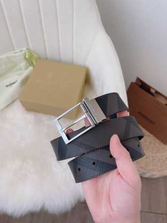 Burberry.巴宝莉 全套包装 精品旋转五金扣 宽度35Mm 搭配原版皮带 对版 款式休闲易搭配服饰 带身可双面用 - 点击图像关闭