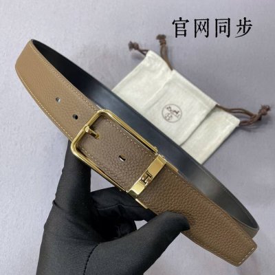 Her~Mes- 宽度35Mm精品 双面 原版皮 配精品扣，顶级品质，精工制作，高端奢华