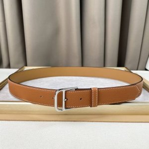 爱马仕针式扣Togo男士皮带，爱马仕3.5双头层牛仔配饰腰带。