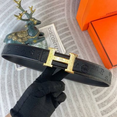 特 爱马仕 特种皮腰带系列 原厂五金精品不锈钢扣 手感柔软舒适 宽3.8Cm
