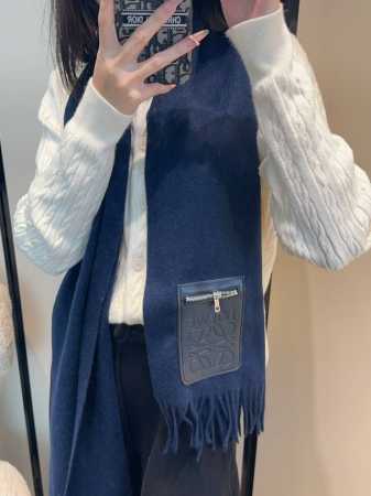 Loewe 罗意威难得一见的温柔配色，低调又不失优雅 重点推荐双面配色，一条围巾两种风格搭配，高级舒适时髦气质，名小众，却大牌范十足，超级安利Loewe这款触动 - 点击图像关闭