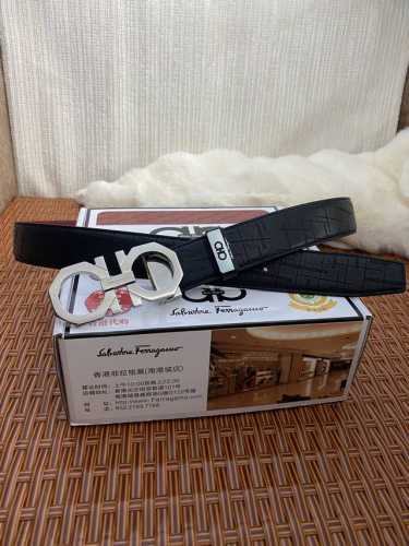品名：菲拉格幕 原单皮带 材质：原单牛皮腰带 百分百头层牛皮腰带保证真皮，24K纯钢扣，专柜原单品质、做工精细，时尚大牌，送人自用首选 包装： 请认准如图专柜包