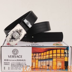 腰带皮带：范思哲原单牛皮腰带 男款皮带：材质百分百头层牛皮腰带保证真皮皮带，专柜原单品质、做工精细，时尚大牌，送人自用首选包装： 请认准如图专柜包装赠送打孔器手