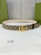 宽度3.5 Cm Gucci Marmont系列每一季都会推陈出新，为灵感源于70年代的标志性gg配件注入现代精髓。Supreme帆布印花 腰带反面采用黑色皮革